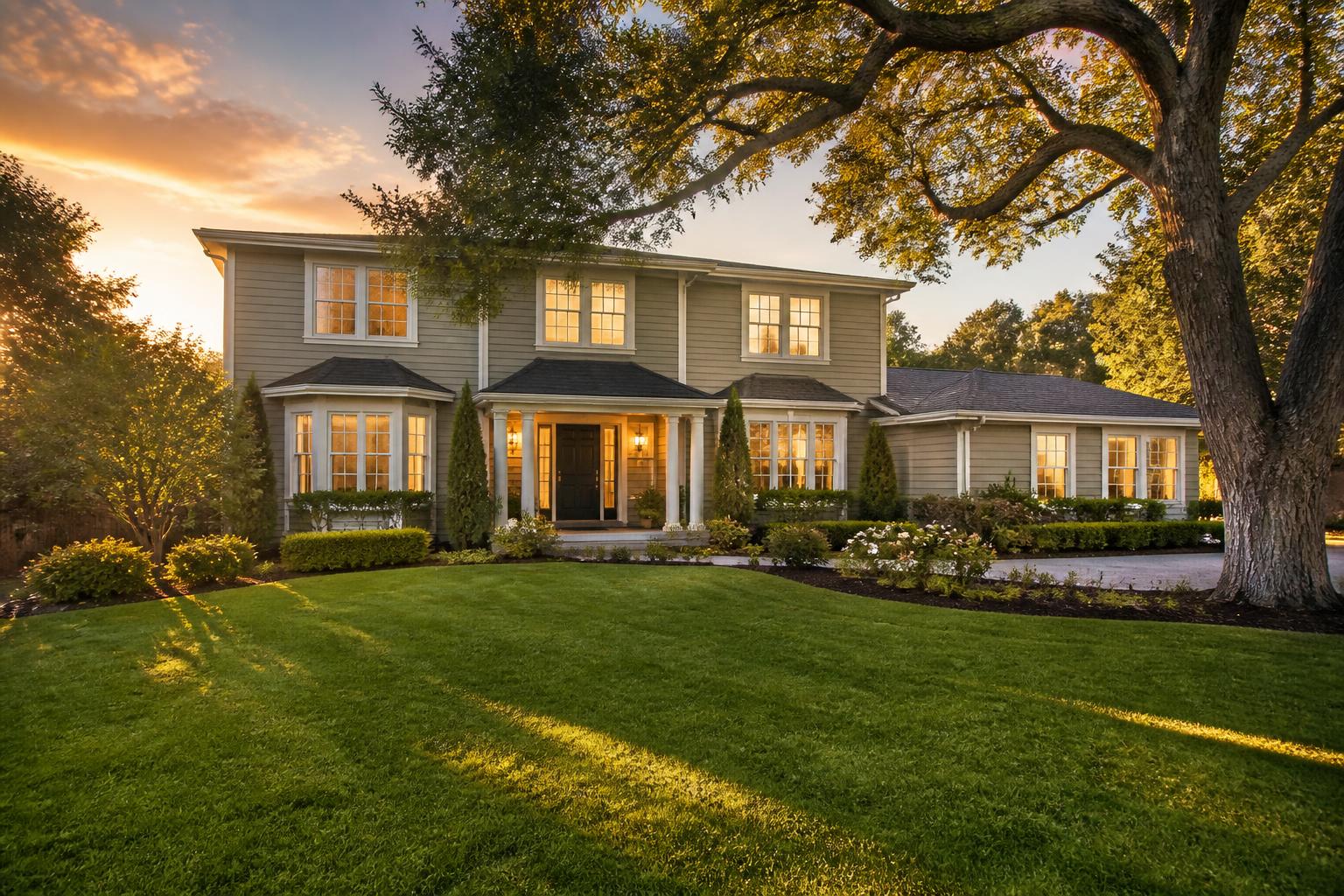 A well-kept East Bay home at golden hour